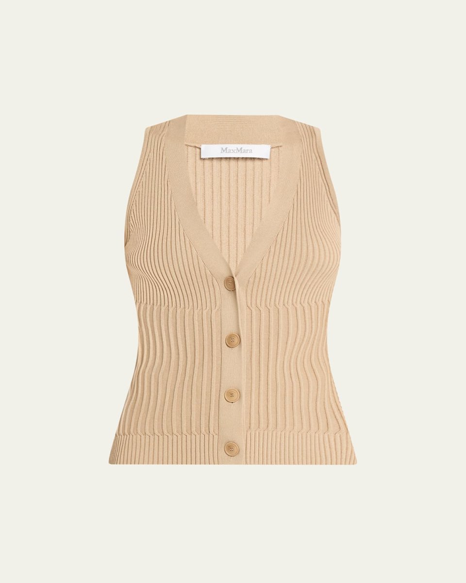 Bimba Ribbed Knit Vest